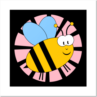 Happy bee Posters and Art